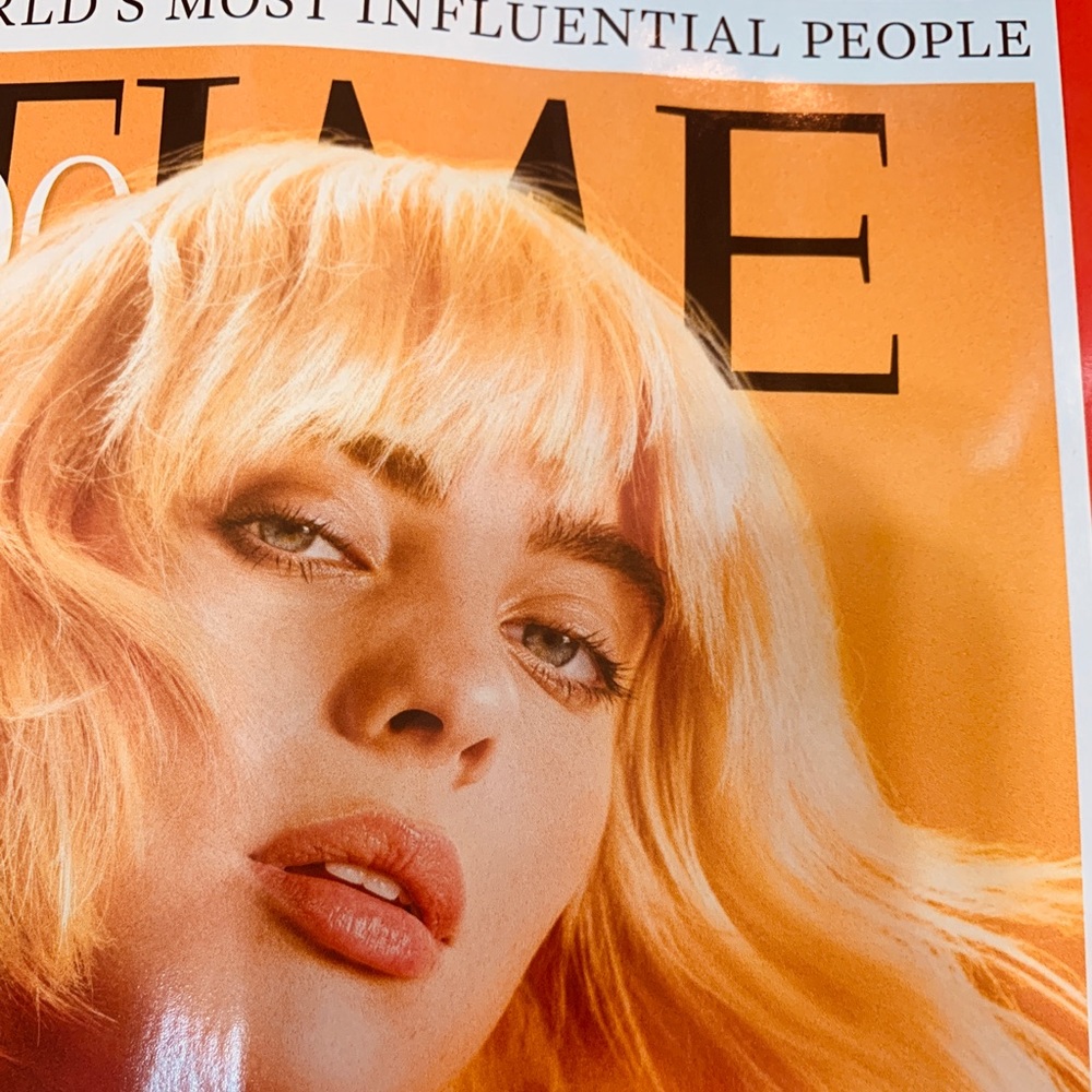 Time influential 100 people Billie Elish cover New Oct 4 2021 collectible issue